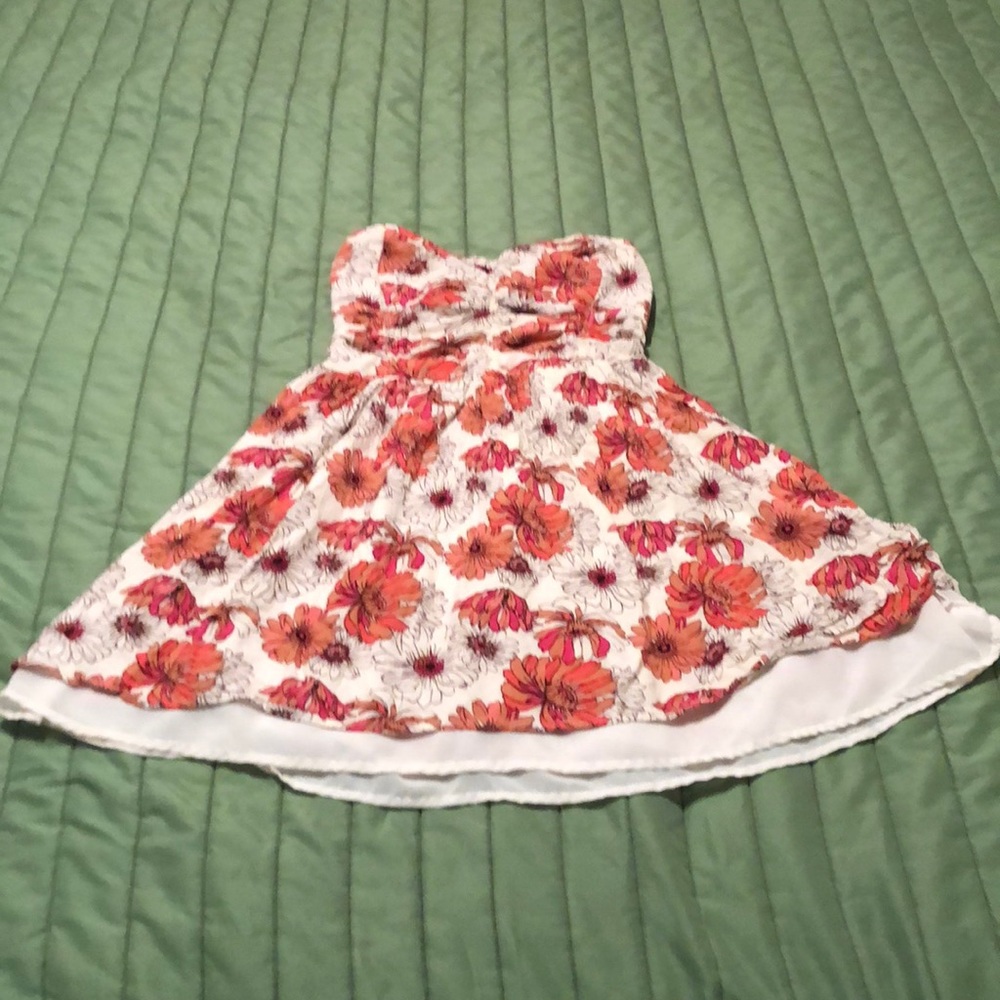 Floral white dress